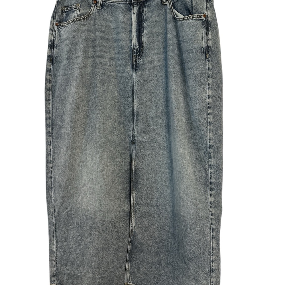 NWOT Classic Denim Maxi Skirt
